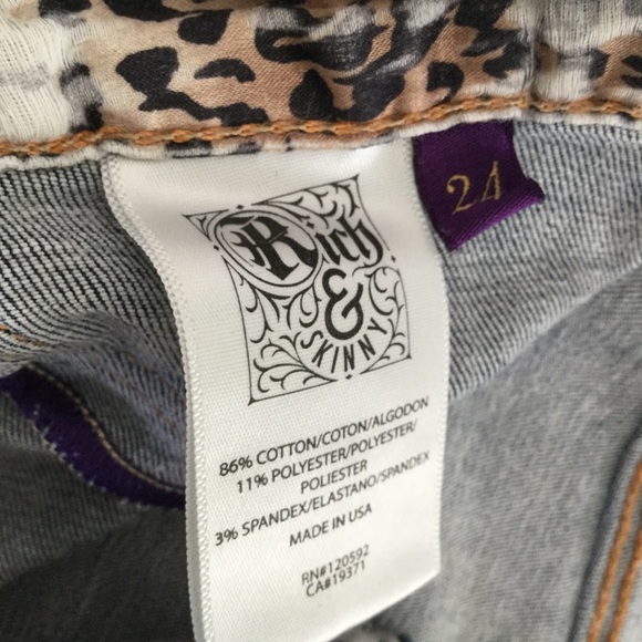 Rich and Skinny skinny jeans size 24 - Picture 2 of 8